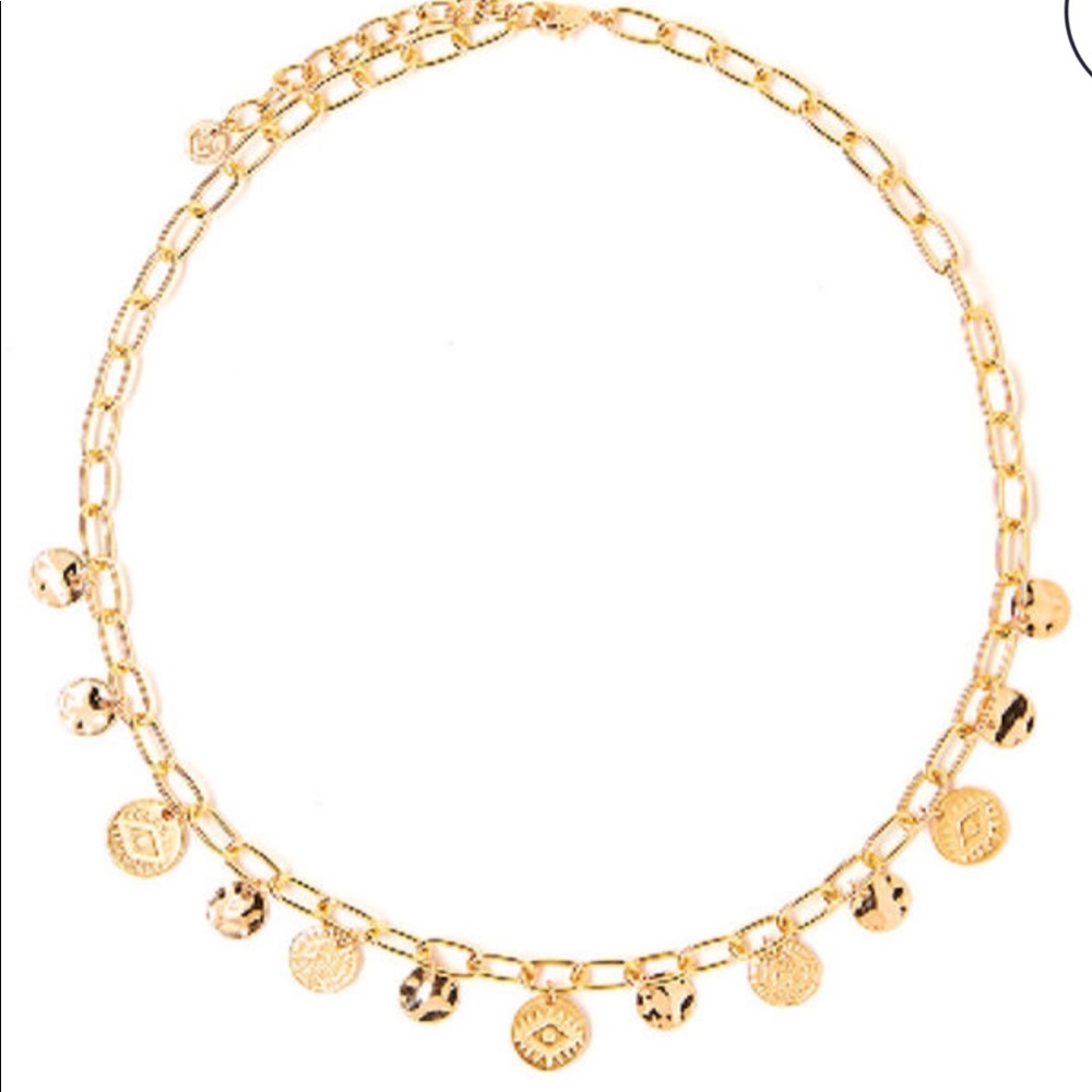 Tess + Tricia Multi Charm Eye Necklace - Picture 2 of 2